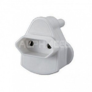 EURO 2-Pin Adaptor - White