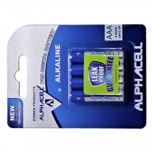 Alkaline PRODIG AAA LR03 4pc-ALPHACELL CARDED