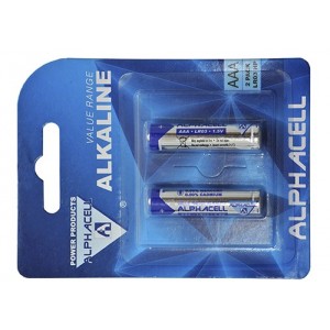 Alkaline VALUE AAA LR3 2pc -CARDED