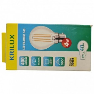 B22 Golf Ball(G45) 4wWARMWHITE Filament - KRILUX