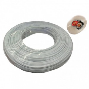 CABLE - SURFIX1.5mm2core+earth round - 100MWHITE