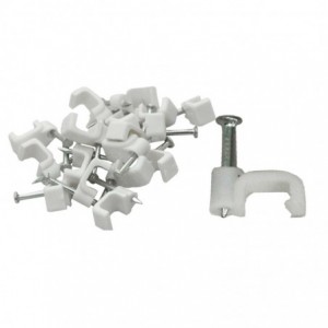 Cable Clip - 12mm FLAT (qty25)