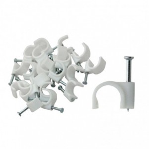 Cable Clip - 12mm ROUND (qty25)