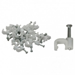 Cable Clip - 5mm FLAT (qty25)