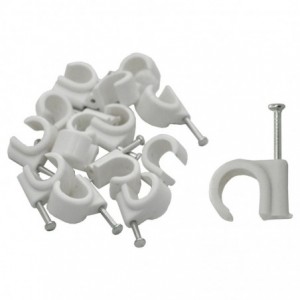 Cable Clip - 7mm ROUND (qty25)