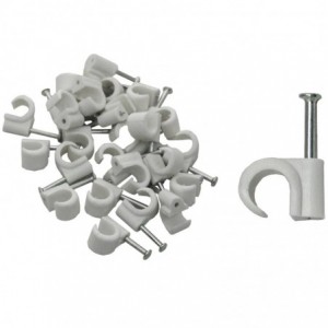 Cable Clip - 8mm ROUND (qty25)
