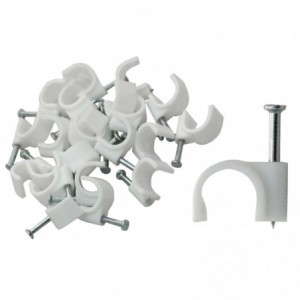 Cable Clip - 9mm ROUND (qty25)