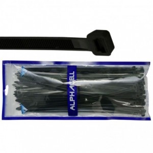 CABLE TIE - 400mmx7.2mmBLACK (QTY 100)