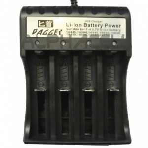 CHARGER Li-ion DAGGER 4battery slot - USB