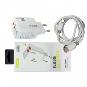 ORG Charger House Dual USB &amp; Type-C 2.4A Fast Charger