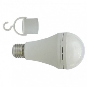AUSMA E27 A60 Lightbulb - with clip / 9W / Rechargeable