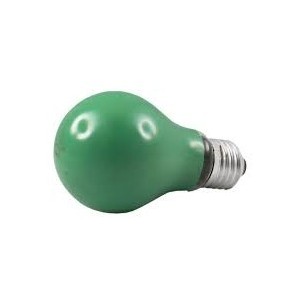 E27 GLS 40w INCANDESCENT -GREEN