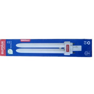 EUROLUX G24d-3 2 Pin  PL CFL Lightbulb - 26w / Cool White