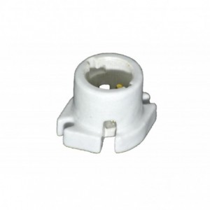 LAMPHOLDER B22 SKIRTED -Porcelain