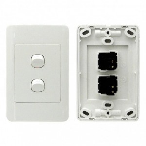 Light Wall Switch - 2 Leverplastic