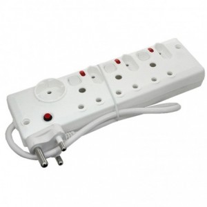 Multiplug - 7 Way With 3 Switches