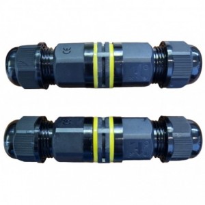 PVC GLAND CONNECTOR2pc-W/proof 0.5mm-2.5mm