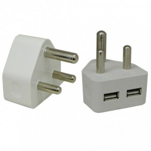 3-Pin Dual USB2.1A Wall Charger