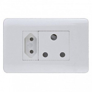 SWITCHED WALL SOCKET 4x2LUXURY 16amp + new 16amp