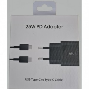 25W Travel PD Adapter USB Type C to Type C