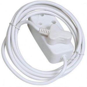 Noble Safy 3m Multi Plug Coupler Extension Cord Lead With Dual 3 Pin Sockets