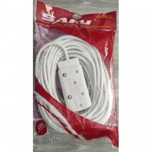 Noble Safy 20m Multi Plug Coupler Extension Cord Lead With Dual 3 Pin Sockets