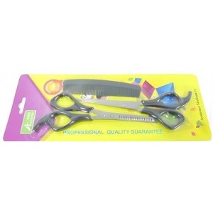 Casey Mens Hairdresser Scissors kit - 1 x scissor  1 x thinning scissor  1 x comb Retail Box Out of box Failure warranty