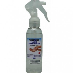 UniQue 125ml Hand Sanitiser Spray Bottle