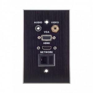 Wall Plate 1X VGA- 1X HDMI- 1X AUD- 1X LAN- 1X Vid