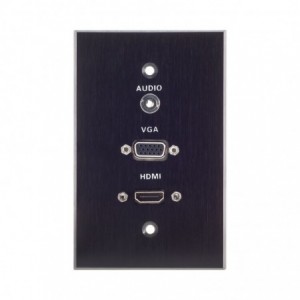 Wall Plate 1X VGA- 1X HDMI- 1X Aud