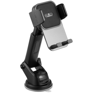 Volkano Secure Series Car Vent- Dash &amp; Windshield Mount Phone Holder - Black