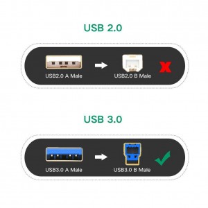 Astrum UB318 USB 3.0 A-B 1.8M Printer Cable (A34704-B) Blue