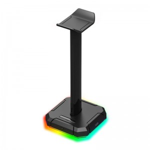 Redragon SCEPTER PRO Quad USB2.0 RGB Headset Stand - Black