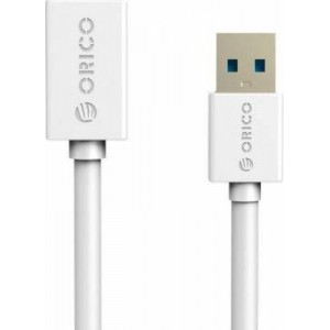 Orico White 1.5m USB3.0 AM to AF Round Cable