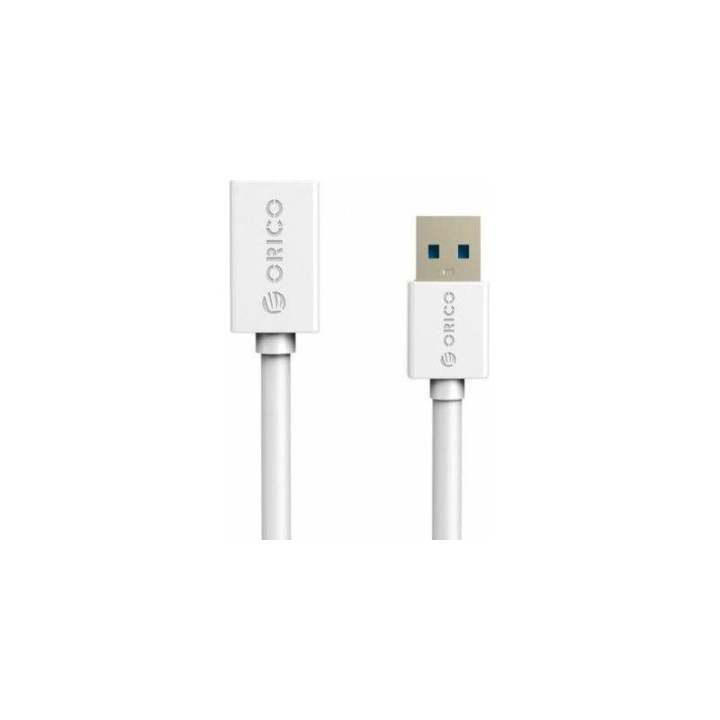 Orico White 1.5m USB3.0 AM to AF Round Cable