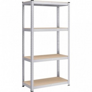 4 Tier Shelf - Galvanized Steel - 180 x 90 x 30 cm