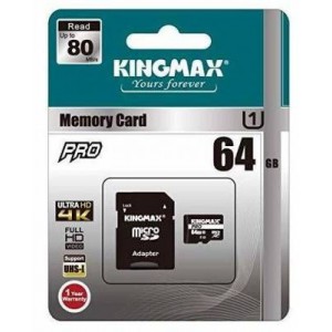Kingmax 64GB Micro SD Class 10 Secure Digital Card