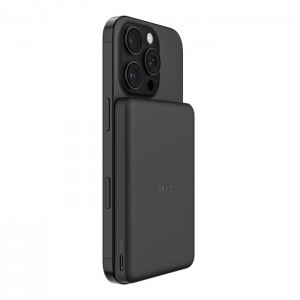 Belkin - BoostCharge Slim Magnetic Power Bank 5K 7.5 Watt - Black