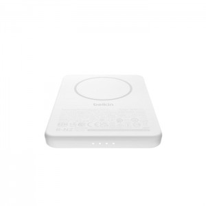 Belkin - BoostCharge Slim Magnetic Power Bank 5K 7.5 Watt - White