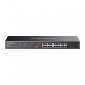 Mercusys 20-Port Gigabit Rackmount  Switch with 16-Port PoE+ | MS120GP