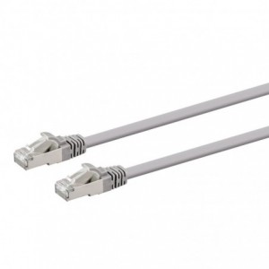 1M CAT6A Flylead (sftp) LSZH-GREY