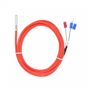 PT100 Thermocouple Sensor Probe WZP-035 - Red (1m Cable)