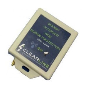 Clearline outdoor single port POE RJ45 surge arrestor