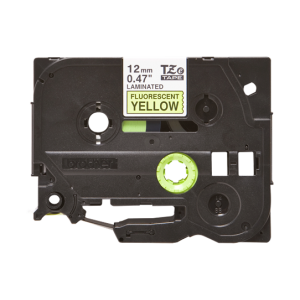 Brother TZE C31 Labelling Tape Cassette - 12mm Black on Yellow Fluorescent 5m