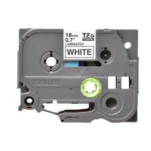 Brother TZE 241 Black on White Labelling Tape – 18mm Black on White 8m