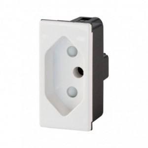 Decorduct (16A) Slimline New (sa) Socket (white)