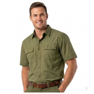 Vulcan Tamboti Vented Ss Bush Shirt Olive 4XL
