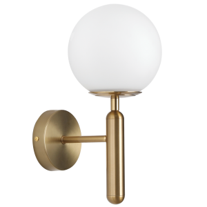 Brass Wall Bracket With Glass 1X60W Es