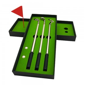 Mini Desktop Golf Pen Set with Putting Green | Turn Your Desk into a Miniature Golf Course