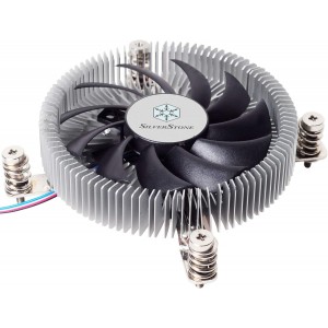 Ultra Slim Low-Profile CPU Cooler for Intel LGA115X Systems | 65W TDP Support with 80mm PWM Fan SST-NT07-115X